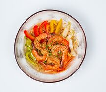 Фунчоза с креветками