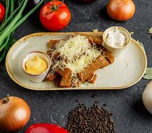 Гренки с сыром и чесноком