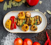 Овощи гриль с кукурузой