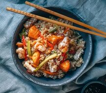 8 рис с морепродуктами
