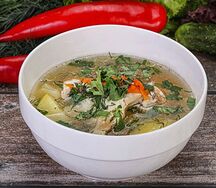 Суп-лапша с цыпленком