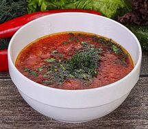 Домашний борщ с говядиной