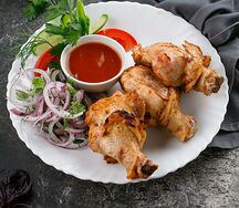 Голень куриная на мангале