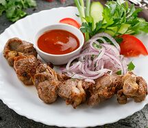 Шашлык из мякоти баранины