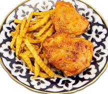 Курица с картошкой фри