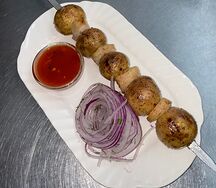 Молодой картофель с курдюком