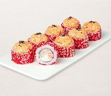 Ролл Нежный лосось с тигровой креветкой