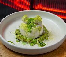 Буррата, юдзу, икра, васаби