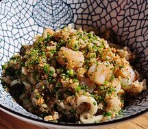 Жареный рис с морепродуктами