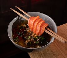 Мисо-суп с лососем 