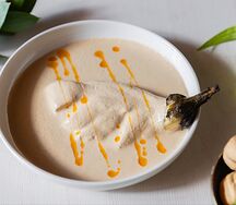 Сациви с запеченным баклажаном 