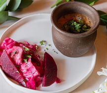 Лобио с гурийской капустой