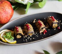 Баклажановые рулетики 