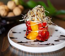 Запеченные перчики со сливочным сыром 