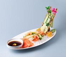 Салат с лососем