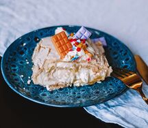 Меренговый рулет Персик