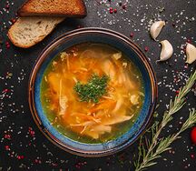 Домашняя куриная лапша