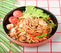 Лапша Фучжоу с морепродуктами
