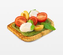 Тост с крем-сыром и песто