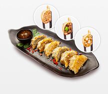 Гёдза Сет: 3 вкуса по 2 штуки