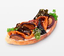 Тост Японский с шиитаке и унаги