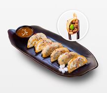 Гедза с эдамаме и грибами