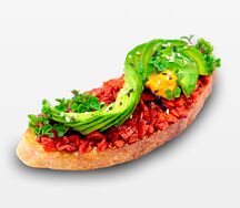 Тост авокадо-тартар