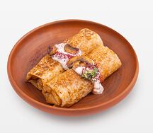 Блины с грибами