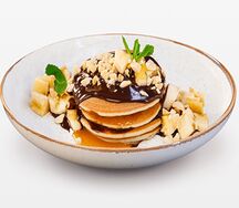 Шоколадно-карамельные панкейки