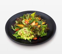 Салат с тофу и авокадо