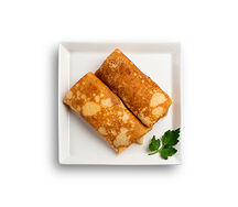 Блины с курицей, яйцом и сыром