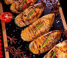 Мидии запеченные с сыром