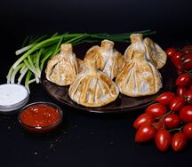 Жареные хинкали с сыром