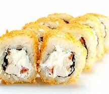 Темпура с сыром и курицей