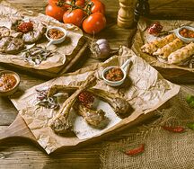 Ассорти Корейка с куриным люля и говядиной