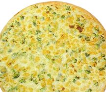 Пицца Семга с брокколи в сливочном соусе