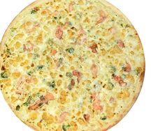 Пицца Брокколи в сливочном соусе