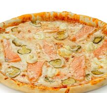 Пицца с семгой