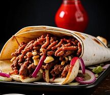 Шаурма на соусе барбекю