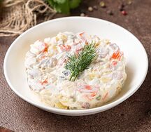 Оливье с языком