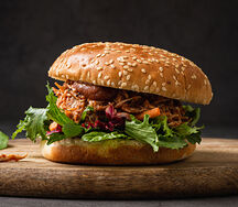 Острый бургер с курицей