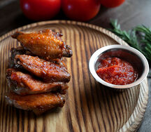 Чили -барбекю крылышки