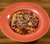 Феттуччине курица-грибы