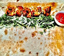 Шашлык из шейки свиной в лаваше бурум