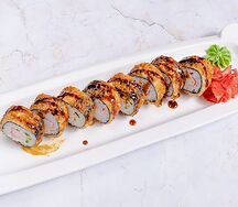 Горячий ролл с крабом 