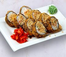 Горячий ролл с креветками (8 шт.)