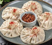 Хинкали с бараниной 