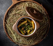 Жареный картофель с грибами