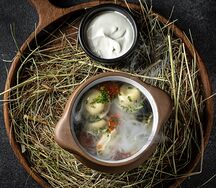 Пельмени с говядиной и икрой