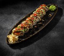 Ролл темпура лосось